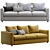 Elegant Vimle 3-Seat Sofa 3D model small image 2