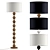 Hugo Barbell Floor Lamp: Modern Elegance in Brass 3D model small image 1
