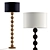 Hugo Barbell Floor Lamp: Modern Elegance in Brass 3D model small image 4