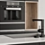 Modern Black 33: Stylish Kitchen 3D model small image 3