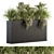 Outdoor Greenery: Plant Box Set 124 3D model small image 1