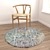 Versatile Round Carpets Set 3D model small image 4