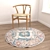 Round Carpets Set 9: Versatile and Textured 3D model small image 4