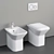 Azzurra Ceramica PRUA Floor WC & Bidet 3D model small image 4