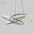 Cosmic Copper Pendant: Small LED Saturn 3D model small image 4