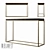 Nicholas Paldao Console: Elegant Wood & Metal 3D model small image 1