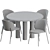 BoConcept & Fredericia Dinning Set - 3 Chairs + 1 Table 3D model small image 2