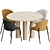 BoConcept & Fredericia Dinning Set - 3 Chairs + 1 Table 3D model small image 4
