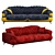 Turkish Casette: Modern Sofa 3D model small image 2