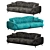 Turkish Casette: Modern Sofa 3D model small image 3