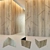 Wooden Corner Decor Panel: Elegant 3D Design 3D model small image 1