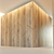 Wooden Corner Decor Panel: Elegant 3D Design 3D model small image 2