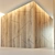 Elegant Wooden Corner Wall Panel 3D model small image 2