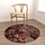 Versatile Round Carpets Set 3D model small image 4