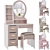 Modern Vanity Mirror Dressing Table 3D model small image 1