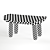 Zara Home Zen Bowed Stool 3D model small image 10