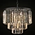 1920s Odeon Chandelier: Black Clear Metal Glass 3D model small image 1