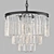 1920s Odeon Chandelier: Black Clear Metal Glass 3D model small image 2