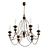 Elegant Bronze Chandelier 3D model small image 1