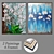 Elegant Wall Paintings Set 3D model small image 1