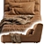 Timothy Oulton Shabby Chaise: Vintage Elegance for Your Space 3D model small image 2