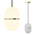 Marble Pendant Lamp: Lampatron ALTON 3D model small image 1