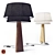 Title: Nestwood Lamp with Double Cotton Shade 3D model small image 1