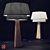 Title: Nestwood Lamp with Double Cotton Shade 3D model small image 2