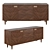 Elegant Zen Greyson Sideboard 3D model small image 1
