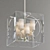 Modern Acrylic Cube Chandelier 3D model small image 1