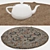 Title: Versatile Round Carpet Set 3D model small image 3