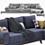 Bolivia Corner-Couch: Stylish Comfort for Any Space 3D model small image 5