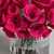 Elegant Rose Bouquet in Glass Vase 3D model small image 2