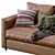 Ikea Vimle Leather Sofa: Modern, Stylish, and Comfortable 3D model small image 4