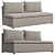 Versatile Victor Sofa: Customize Colors, Easy Assembly 3D model small image 1