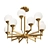 Radiant Glow: Ball Valley Chandelier 3D model small image 1