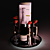 Luxury Champagne Decor Set 3D model small image 3