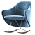 Modern Rocking Armchair Segis Taxido: Sleek Design for Ultimate Comfort 3D model small image 1