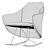 Modern Rocking Armchair Segis Taxido: Sleek Design for Ultimate Comfort 3D model small image 9