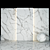Textured White Calacatta Slabs and Tiles 3D model small image 1