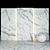 Textured White Calacatta Slabs and Tiles 3D model small image 2
