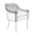 Eugenie Armchair: Classically Modern Comfort 3D model small image 5