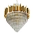 Luxury Six Cascades Chandelier 3D model small image 1
