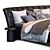 Title: Luxury Noir: Riviera Black Bed 3D model small image 2