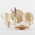 Elegant Stoneware Tableware by ZARA HOME 3D model small image 6