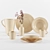 Elegant Stoneware Tableware by ZARA HOME 3D model small image 12