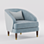 Parker Knoll 150 Fitzroy Chair 3D model small image 2