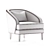 Parker Knoll 150 Fitzroy Chair 3D model small image 12