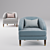 Parker Knoll 150 Fitzroy Chair 3D model small image 13