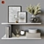 Elegant Decorative Shelf Set 3D model small image 1